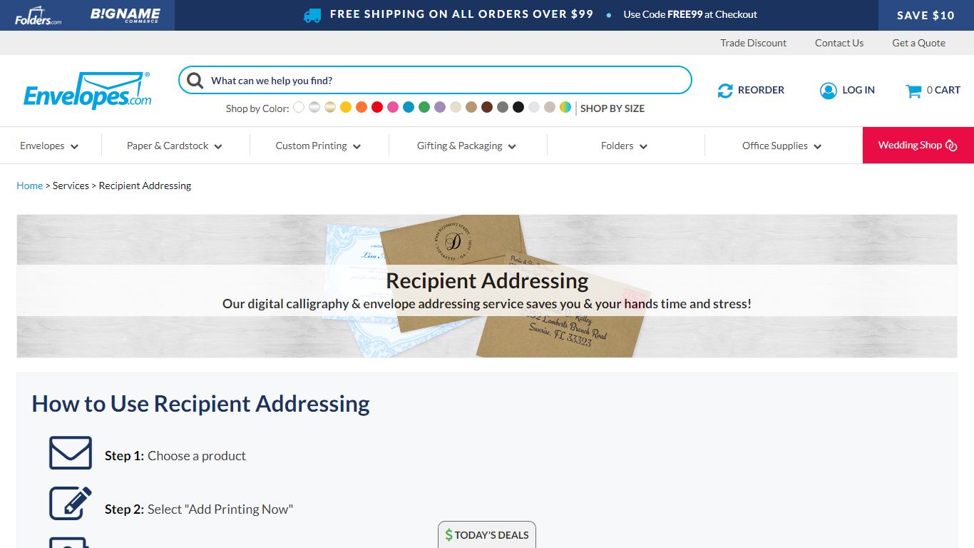Recipient Addressing | Digital Calligraphy - Envelopes